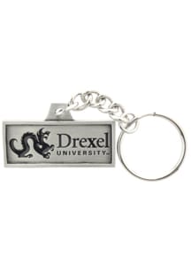 Drexel Dragons Pewter Die Cut Mascot Keychain - Silver