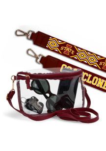 Iowa State Cyclones Patterned Shoulder Strap with Lexi Womens Clear Tote