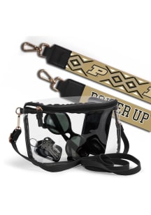 Purdue Boilermakers Patterned Shoulder Strap with Lexi Womens Clear Tote