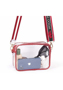 Arkansas Razorbacks Patterned Shoulder Strap with Womens Clear Tote
