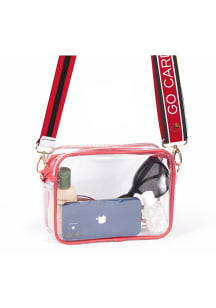 Louisville Cardinals Patterned Shoulder Strap with Womens Clear Tote