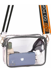 Oklahoma State Cowboys Patterned Shoulder Strap with Womens Clear Tote