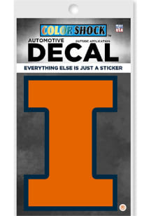 Illinois Fighting Illini Main Mark Auto Decal - Orange