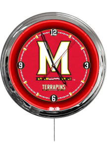 Maryland Terrapins Multi Color LED Wall Clock