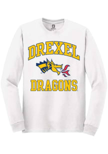Summit Sportswear Drexel Dragons White No 1 Neutral Long Sleeve T Shirt