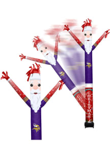 Minnesota Vikings Purple Outdoor Inflatable Santa Crazy Sport Fan