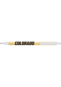 Colorado Buffaloes Bic Click Stick Pen - White