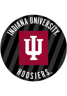 Indiana Hoosiers 3" Stripes Button - Red