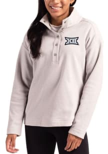 Cutter and Buck Big 12 Womens Ash Hunts Point Qtr Zip