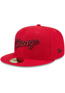 New Era Chicago Bulls Mens Red Hardwood Classic 59FIFTY Fitted Hat