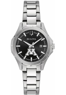 Bulova Minnesota Golden Gophers Sport Stainless Steel Womens Watch