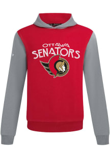 Levelwear Ottawa Senators Mens Red Ultimate Mission Long Sleeve Hoodie