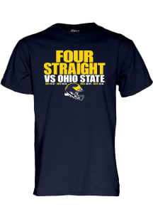 Blue 84 Michigan Wolverines Navy Blue Football Four Straight vs Ohio State Short Sleeve T Shirt