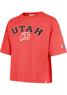 47 Utah Utes Womens Red Elmore Short Sleeve T-Shirt