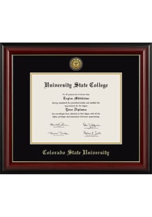 Colorado State Rams Medallion Lancaster Diploma Frame - Black