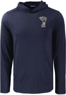 Cutter and Buck Arizona Wildcats Mens Navy Blue Coastline Golfing Wilbur Long Sleeve Lightweight H..