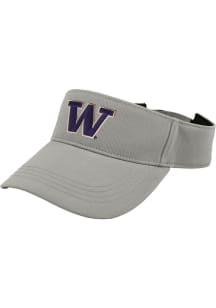 LogoFit Washington Huskies Mens Grey Slice Adjustable Visor