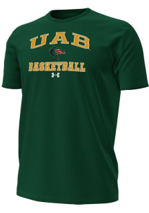 Under Armour UAB Blazers Green Basketball Performance Short Sleeve T Shirt