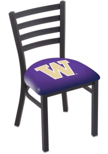 Washington Huskies Stationary Black Wrinkle Finish Pub Stool - Black