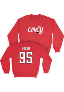 Joshua Hough  Campus Ink Cincinnati Bearcats Youth Red NIL Legacy Long Sleeve Crew Sweatshirt