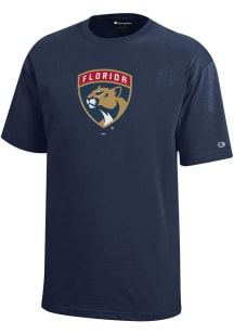 Champion Florida Panthers Youth Navy Blue Core Short Sleeve T-Shirt