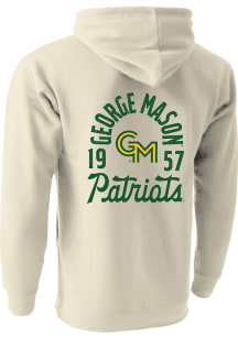George Mason University Mens Ivory Campus Scene Long Sleeve Hoodie