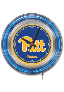 Pitt Panthers Double Neon Wall Clock