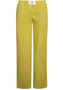 Hype and Vice Arizona State Sun Devils Womens Maroon Gingham Loungewear Sleep Pants