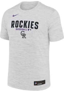 Nike Colorado Rockies White Authentic Collection Velocity Short Sleeve T Shirt