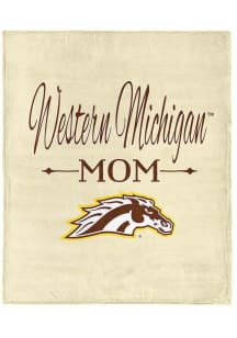 Western Michigan Broncos Mom Silk Touch Fleece Blanket - White
