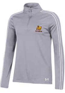 Under Armour Rowan University Womens Grey Heather French Terry Qtr Zip