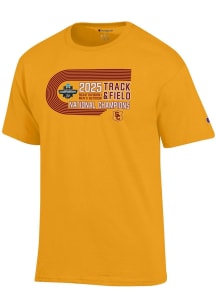 Champion USC Trojans Gold 2025 Mens Track and Field Champions Jersey Short Sleeve T Shirt