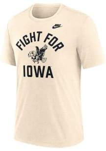 Nike Iowa Hawkeyes White Legacy Mantra Mascot Short Sleeve Fashion T Shirt