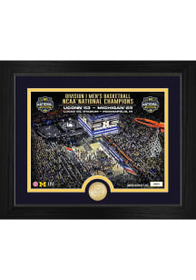 Michigan Wolverines 2026 MBB Nat Champ Celebration Photo Bronze Coin Mint Plaque
