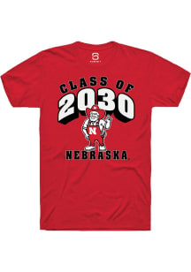 Summit Sportswear Nebraska Cornhuskers Red Class of 2030 Short Sleeve T Shirt