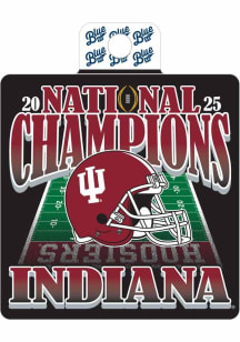 Indiana Hoosiers Quick Pitch 2025 Football Nat Champ Stickers - Crimson