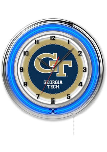 GA Tech Yellow Jackets 19in Neon Wall Clock