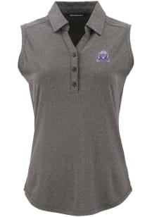 Cutter and Buck Northwestern Wildcats Womens Black Vault Forge Eco Polo Shirt