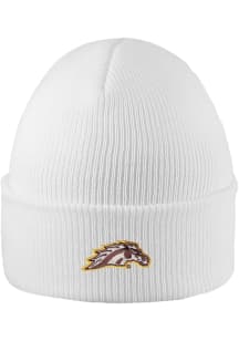 LogoFit Western Michigan Broncos White Northpole Cuffed Mens Knit Hat