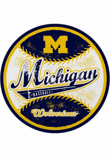 Michigan Wolverines Baseball Shape Cut Pennant - Navy Blue