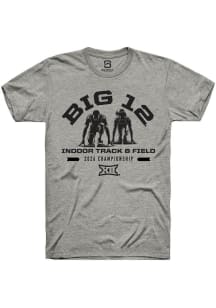 Summit Sportswear Big 12 Grey 2026 Indoor Track & Filed Championship Short Sleeve T Shirt