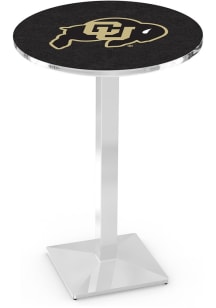 Colorado Buffaloes Chrome Square Base Pub Table