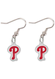Philadelphia Phillies Logo Dangle Womens Earrings