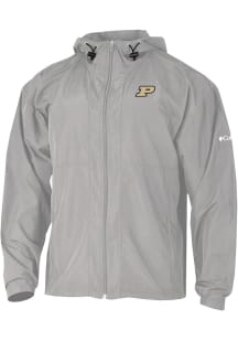 Columbia Purdue Boilermakers Mens Grey Prodigy Light Weight Jacket