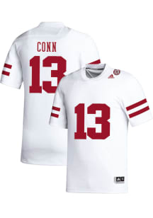 Jamir Conn   Nebraska Cornhuskers White NIL Name And Number Football Jersey