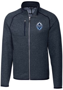 Cutter and Buck Vancouver Whitecaps FC Mens Navy Blue Mainsail Medium Weight Jacket