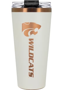K-State Wildcats 32oz Big Slim Stainless Steel Tumbler - White