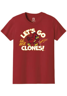 Summit Sportswear Iowa State Cyclones Youth Cardinal Angry Cy Team Chant Short Sleeve T-Shirt