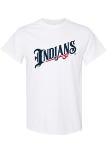 Summit Sportswear Indianapolis Indians White Wordmark Short Sleeve T Shirt
