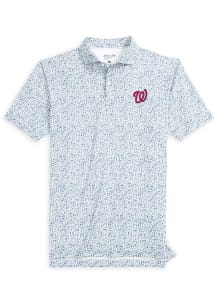 Johnnie O Washington Nationals Mens Navy Blue Rally Cap Short Sleeve Fashion Polo